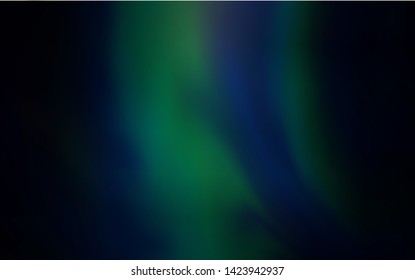 Dark Green vector blurred shine abstract background. Abstract colorful illustration with gradient. The best blurred design for your business.