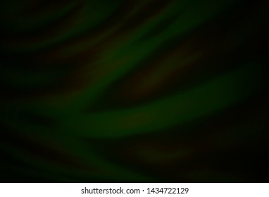 Dark Green vector blurred shine abstract template. An elegant bright illustration with gradient. Background for a cell phone.