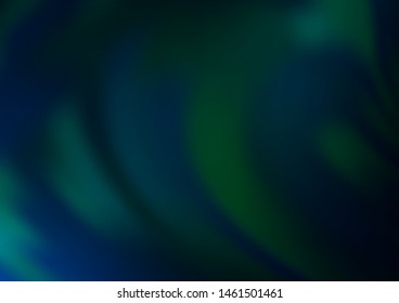 Dark Green vector blurred shine abstract template. Glitter abstract illustration with an elegant design. A completely new design for your business.