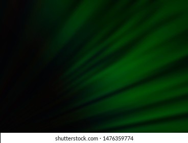 Dark Green vector blurred shine abstract template. An elegant bright illustration with gradient. The best blurred design for your business.