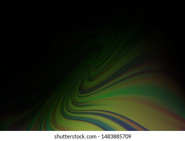 Dark Green vector blurred shine abstract pattern. An elegant bright illustration with gradient. A completely new template for your design.