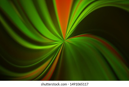 Dark Green vector blurred shine abstract texture. New colored illustration in blur style with gradient. Elegant background for a brand book.