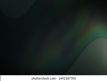 Dark Green vector blurred shine abstract pattern. Shining colorful illustration in a Brand new style. A completely new template for your design.