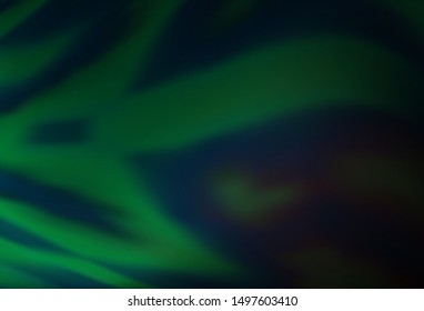 Dark Green vector blurred shine abstract texture. Glitter abstract illustration with gradient design. Blurred design for your web site.
