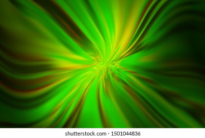 Dark Green vector blurred shine abstract background. An elegant bright illustration with gradient. New style design for your brand book.