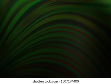 Dark Green vector blurred shine abstract background. Colorful abstract illustration with gradient. The background for your creative designs.