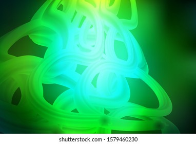 Dark Green vector blurred shine abstract texture. Creative illustration in halftone style with gradient. Smart design for your work.