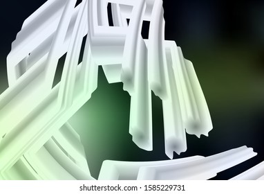 Dark Green vector blurred shine abstract texture. An elegant bright illustration with gradient. New style for your business design.