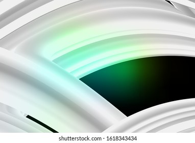 Dark Green vector blurred shine abstract texture. Creative illustration in halftone style with gradient. Background for designs.
