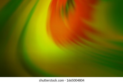 Dark Green vector blurred shine abstract texture. An elegant bright illustration with gradient. Elegant background for a brand book.