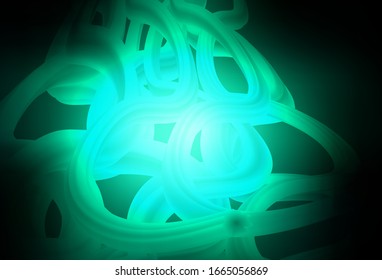 Dark Green vector blurred shine abstract background. Modern abstract illustration with gradient. Completely new design for your business.