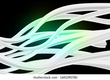 Dark Green vector blurred shine abstract texture. A completely new colored illustration in blur style. New way of your design.