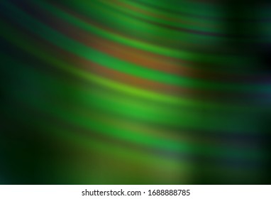 El vector verde oscuro difuminado brillo textura abstracta. Ilustración abstracta moderna con degradado. Diseño completamente nuevo para su negocio.