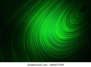 Dark Green vector blurred shine abstract background. Colorful illustration in abstract style with gradient. Background for designs.