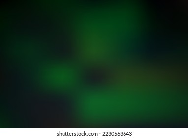 Dark Green vector blurred shine abstract background. Colorful illustration in abstract style with gradient. Template for cell phones.