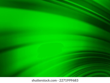 El vector verde oscuro borroso brilla el fondo abstracto. Una elegante ilustración brillante con gradiente. El fondo para tus diseños creativos.