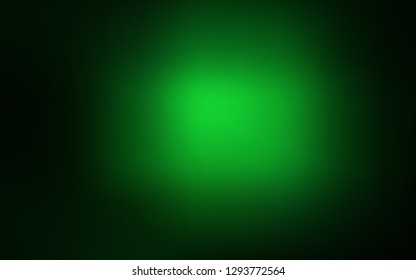 Dark Green vector blurred template. New colored illustration in blur style with gradient. New design for your business.