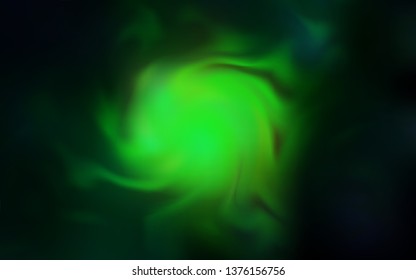 Dark Green vector blurred template. A completely new colored illustration in blur style. Smart design for your work.