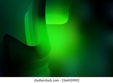 Dark Green vector blurred template. Abstract colorful illustration with gradient. Completely new design for your business.