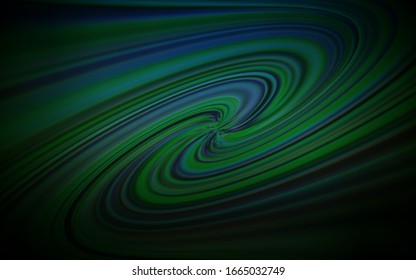 Dark Green vector blurred template. New colored illustration in blur style with gradient. New style design for your brand book.