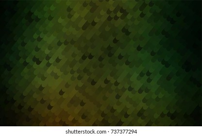 Dark Green vector blurry arched pattern. Shining crooked illustration in a brand-new style. Brand-new design for your business.