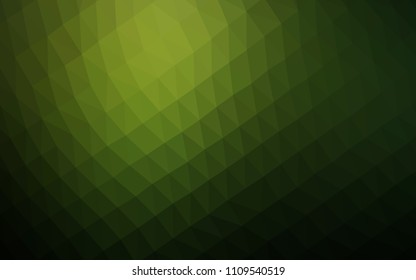 Dark Green vector blurry hexagon texture. Shining colored illustration in a Brand new style. A new texture for your design.