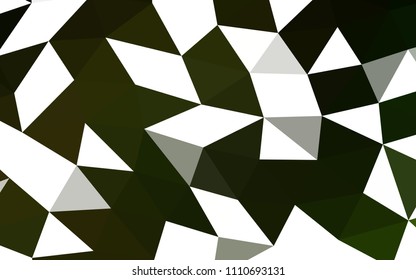 Dark Green vector blurry hexagon blurry triangle. Brand new colored illustration in blurry style with gradient. The completely new template can be used for your brand book.