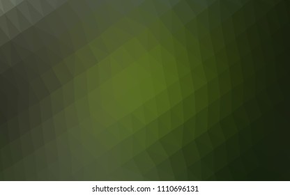 Dark Green vector blurry hexagon template. Brand new colored illustration in blurry style with gradient. Brand new style for your business design.