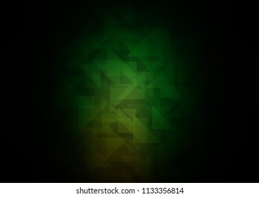 Dark Green vector blurry hexagon texture. Shining colored illustration in a Brand new style. Brand new style for your business design.