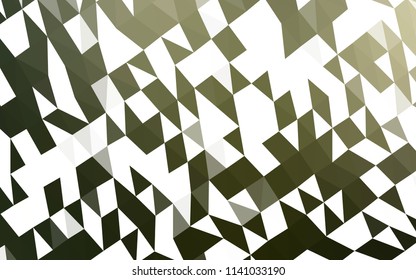 Dark Green vector blurry hexagon pattern. A vague abstract illustration with gradient. Triangular pattern for your business design.