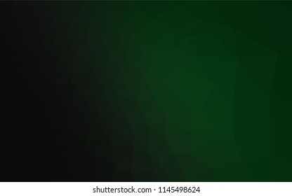 Dark Green vector blurry hexagon pattern. Colorful illustration in abstract style with gradient. Brand new design for your business.