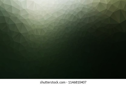 Dark Green vector blurry hexagon template. Shining colored illustration in a Brand new style. Brand new design for your business.