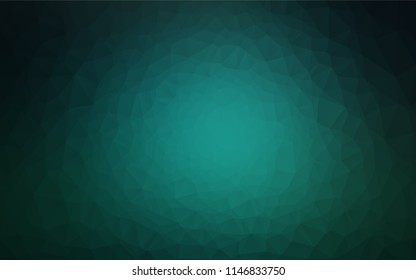 Dark Green vector blurry hexagon pattern. A completely new color illustration in a vague style. The completely new template can be used for your brand book.
