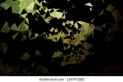 Dark Green vector blurry hexagon pattern. Modern geometrical abstract illustration with gradient. The completely new template can be used for your brand book.