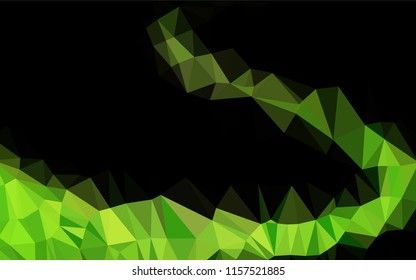 Dark Green vector blurry hexagon pattern. Glitter abstract illustration with an elegant design. The elegant pattern can be used as part of a brand book.
