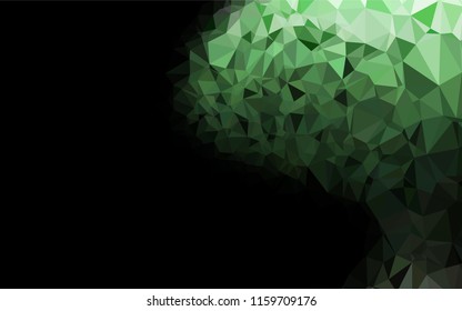 Dark Green vector blurry hexagon pattern. Modern geometrical abstract illustration with gradient. The elegant pattern can be used as part of a brand book.