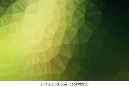 Dark Green vector blurry hexagon texture. A completely new color illustration in a vague style. The polygonal design can be used for your web site.