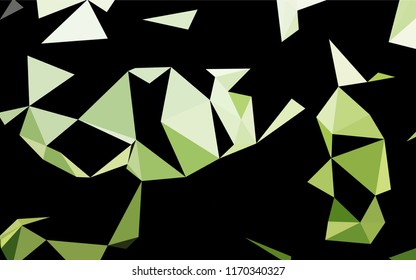 Dark Green vector blurry hexagon texture. Colorful illustration in abstract style with gradient. A completely new design for your business.