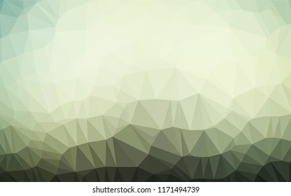 Dark Green vector blurry hexagon texture. Modern geometrical abstract illustration with gradient. Brand new design for your business.