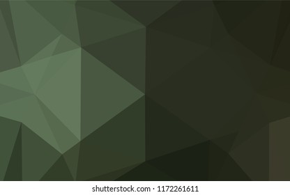 Dark Green vector blurry hexagon texture. Colorful abstract illustration with gradient. A new texture for your design.