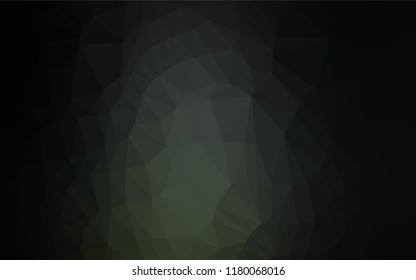 Dark Green vector blurry hexagon pattern. Glitter abstract illustration with an elegant design. The polygonal design can be used for your web site.