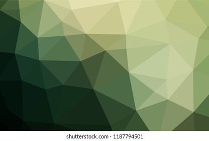 Dark Green vector blurry hexagon texture. A completely new color illustration in a vague style. A completely new design for your business.