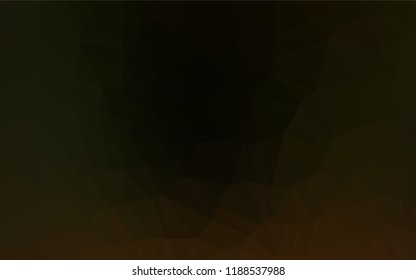Dark Green vector blurry hexagon pattern. Creative illustration in halftone style with gradient. A completely new template for your business design.