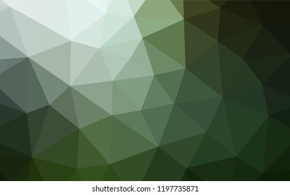 Dark Green vector blurry hexagon template. A vague abstract illustration with gradient. The textured pattern can be used for background.