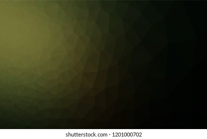 Dark Green vector blurry hexagon template. A sample with polygonal shapes. The elegant pattern can be used as part of a brand book.