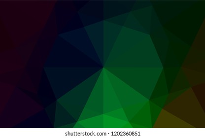 Dark Green vector blurry hexagon pattern. An elegant bright illustration with gradient. Brand new style for your business design.