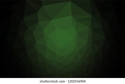 Dark Green vector blurry hexagon template. A completely new color illustration in a vague style. Brand new style for your business design.