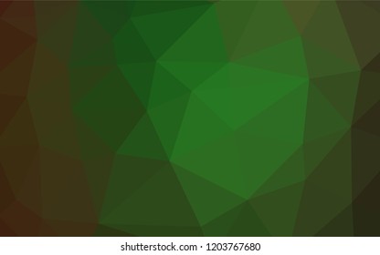 Dark Green vector blurry hexagon template. Shining colored illustration in a Brand new style. The completely new template can be used for your brand book.