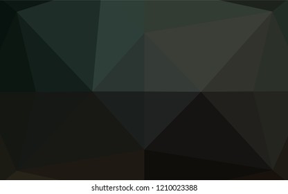 Dark Green vector blurry hexagon pattern. Colorful abstract illustration with gradient. Brand new style for your business design.