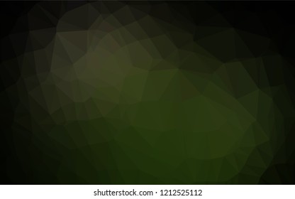 Dark Green vector blurry hexagon pattern. A completely new color illustration in a vague style. Brand new design for your business.